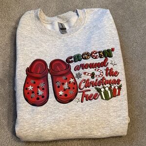 Gray Christmas Crewneck SweatShirt